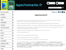 Tablet Screenshot of lapechomanie.fr